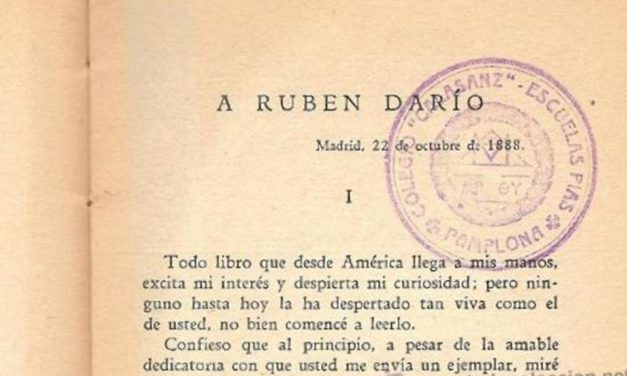 Carta de Juan Valera a Rubén Darío<br>(22 de Octubre de 1888)